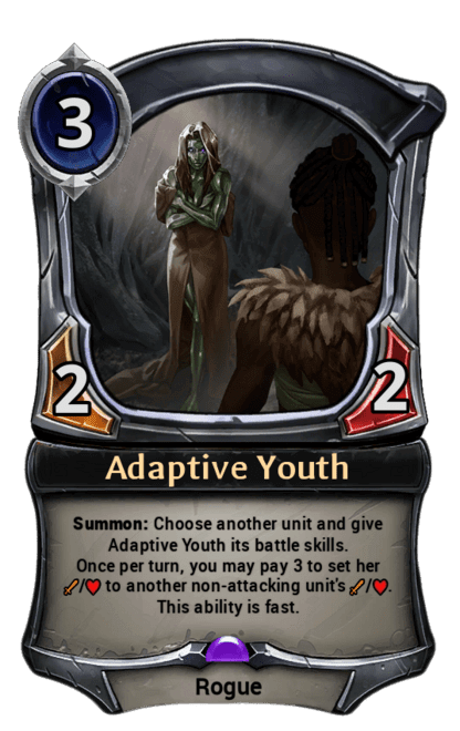 Adaptive Youth - Eternal card game card